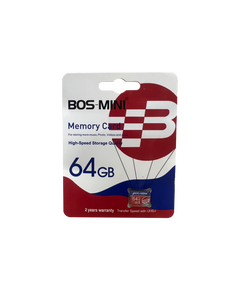 Карта памяти BOS-MINI microSD 64GB