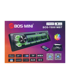 Магнитола (1din) BOS-MINI BOS-Y8061MBT