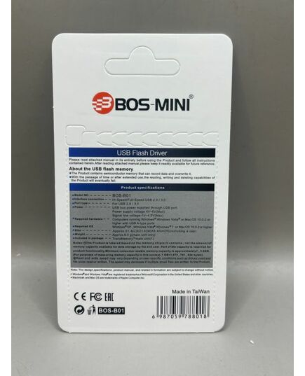 Флеш-карта BOS-MINI USB 4GB, изображение 2