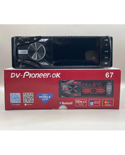 Магнитола (1din) DV-Pioneer 67, изображение 3