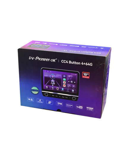 Магнитола android (10 дюймов) Dv-Pioneer CC4 Button (4/64gb)