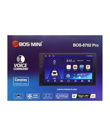 Магнитола android (2din) BOS-MINI 8702 PRO ( 2+32)																														