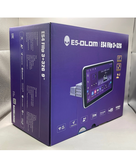 Магнитола (9 дюймов) E-OLOM ES4 Flip 3+32GB (с посадкой 1din), изображение 3