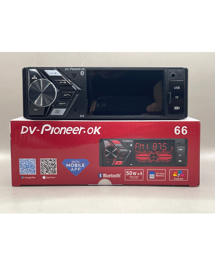 Магнитола (1din) DV-Pioneer 66, изображение 3