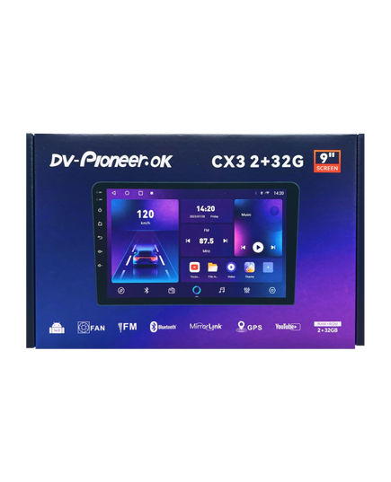 Магнитола android (9 дюймов) DV-Pioneer CX3 2/32GB