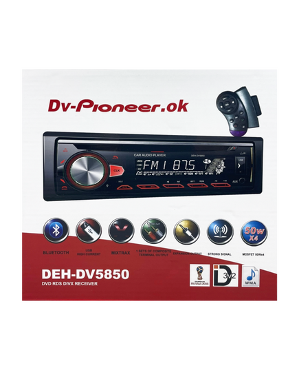 Магнитола с диском (1din) DV-Pioneer.ok DEH-DV5850