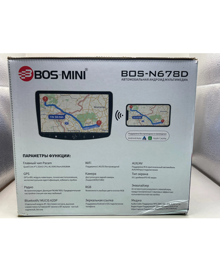 Магнитола android (10 дюймов) BOS-MINI N678D 4/64, изображение 3