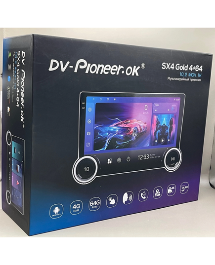 Магнитола android (10 дюймов) DV-Pioneer SX4 Gold 4/64GB, изображение 2