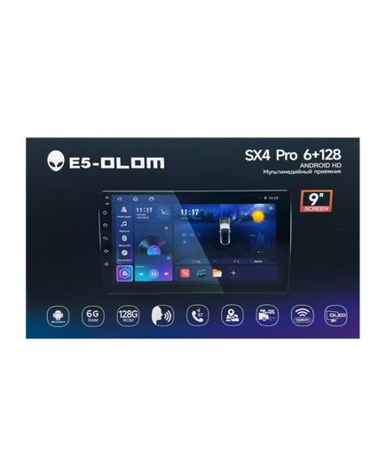 Магнитола android (9 дюймов) E5-OLOM SX4 Pro 6/128 (4G)