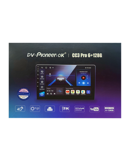 Магнитола android (10 дюймов) Pioneer CC3 Pro Plus 6/128GB