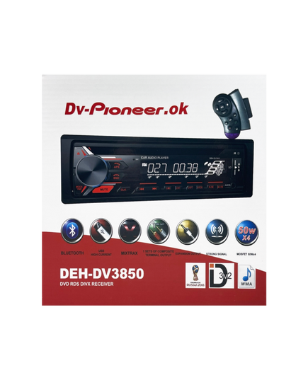 Магнитола с диском (1din) DV-Pioneer.ok DEH-DV3850