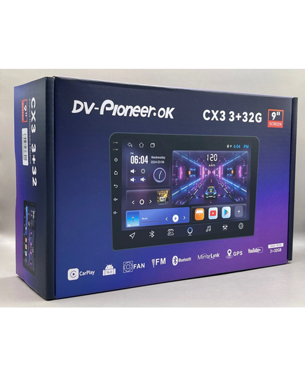 Магнитола android (9 дюймов) DV-Pioneer CX3 3/32GB, изображение 2