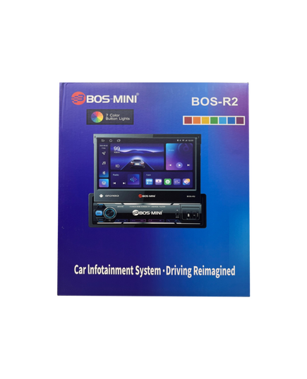 Магнитола android (7 дюймов) BOS-MINI BOS-R2 4/64GB с выдвижным экраном																														