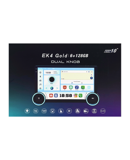 Магнитола (10 дюймов) EK4 GOLD 6/128GB