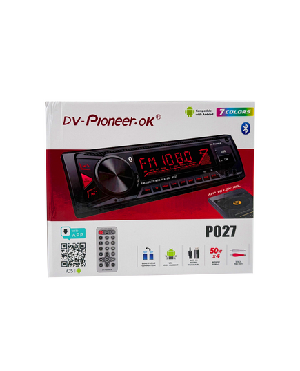 Магнитола (1din) DV-Pioneer.OK P027