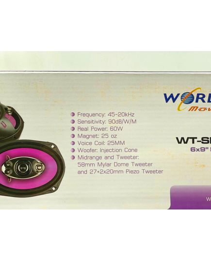 Динамики (6х9) WorldTech WT-SPK156, изображение 6