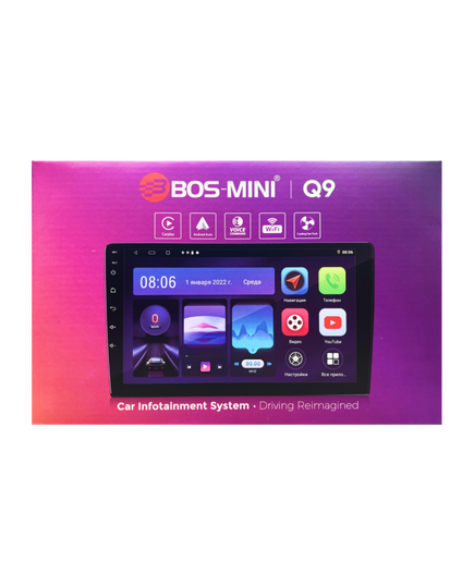 Магнитола android (10 дюймов) BOS-MINI Q9 (2/32GB)																														