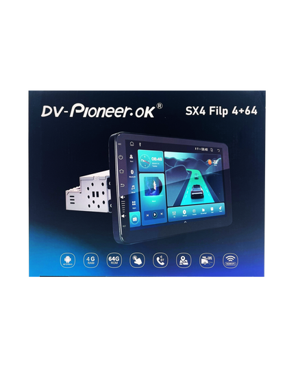 Магнитола (9 дюймов) DV-Pioneer SX4 Filp 4/64GB																														, изображение 3