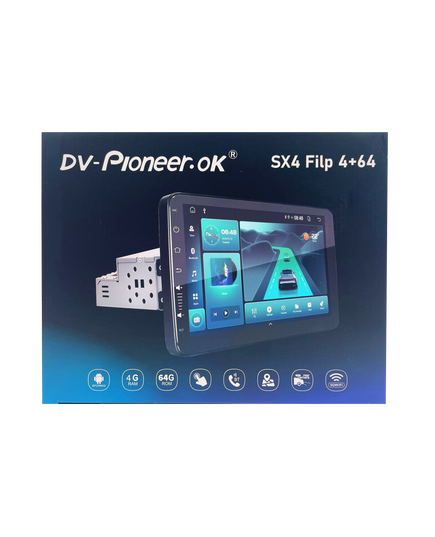 Магнитола (9 дюймов) DV-Pioneer SX4 Filp 4/64GB																														