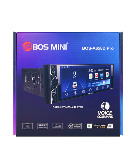 Магнитола 1din (android) BOS-MINI BOS-A658D PRO 4+64GB